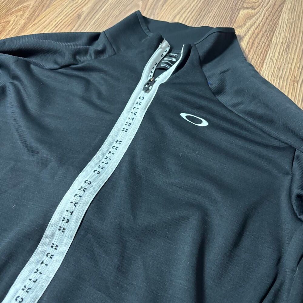 Oakley Enhance Tech Jersey Jacket Men’s Medium Black Full Zip Performance Top
